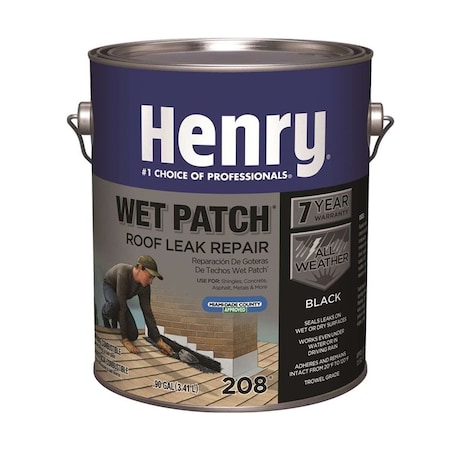 Wet Patch Henry Smooth Black Asphalt All-Weather Roof Cement 0.9 gal HE208042